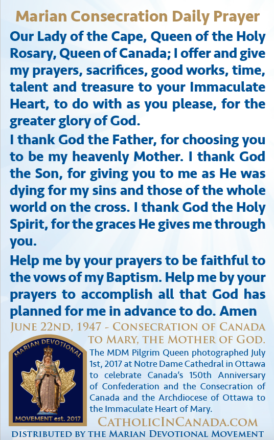 Marian Consecration Daily Prayer